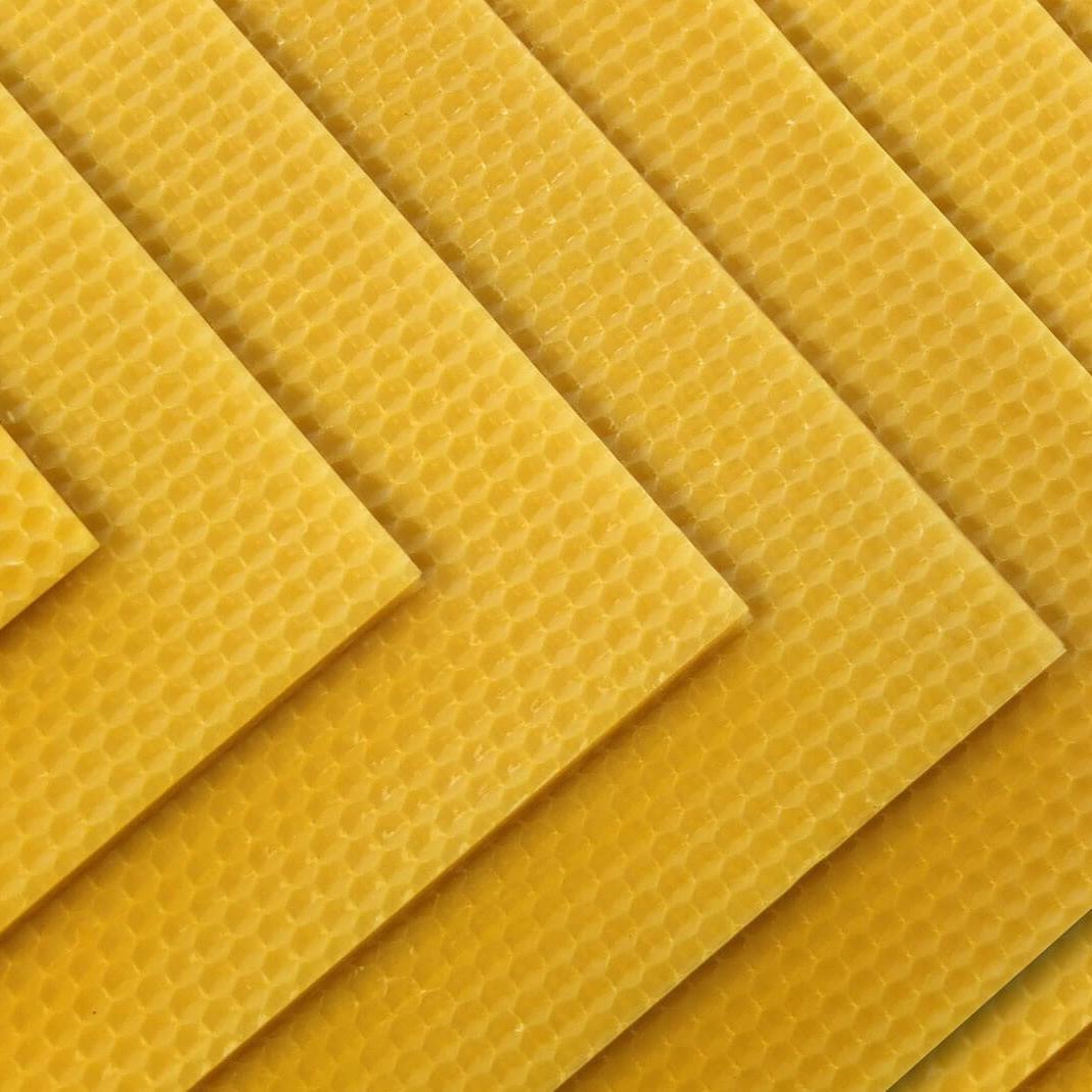 Full-depth wax foundation sheets