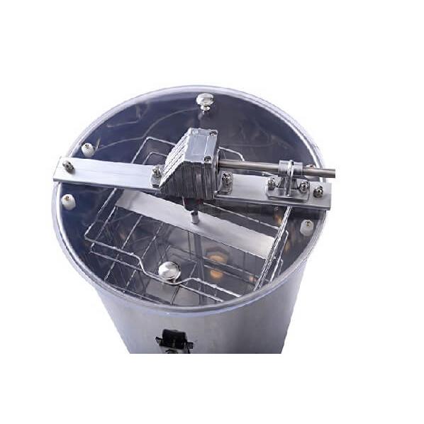 Stainless steel, manual honey extractor