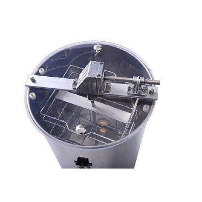 Stainless steel, manual honey extractor
