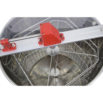 Stainless steel, manual honey extractor