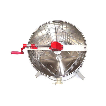 Stainless steel, manual honey extractor