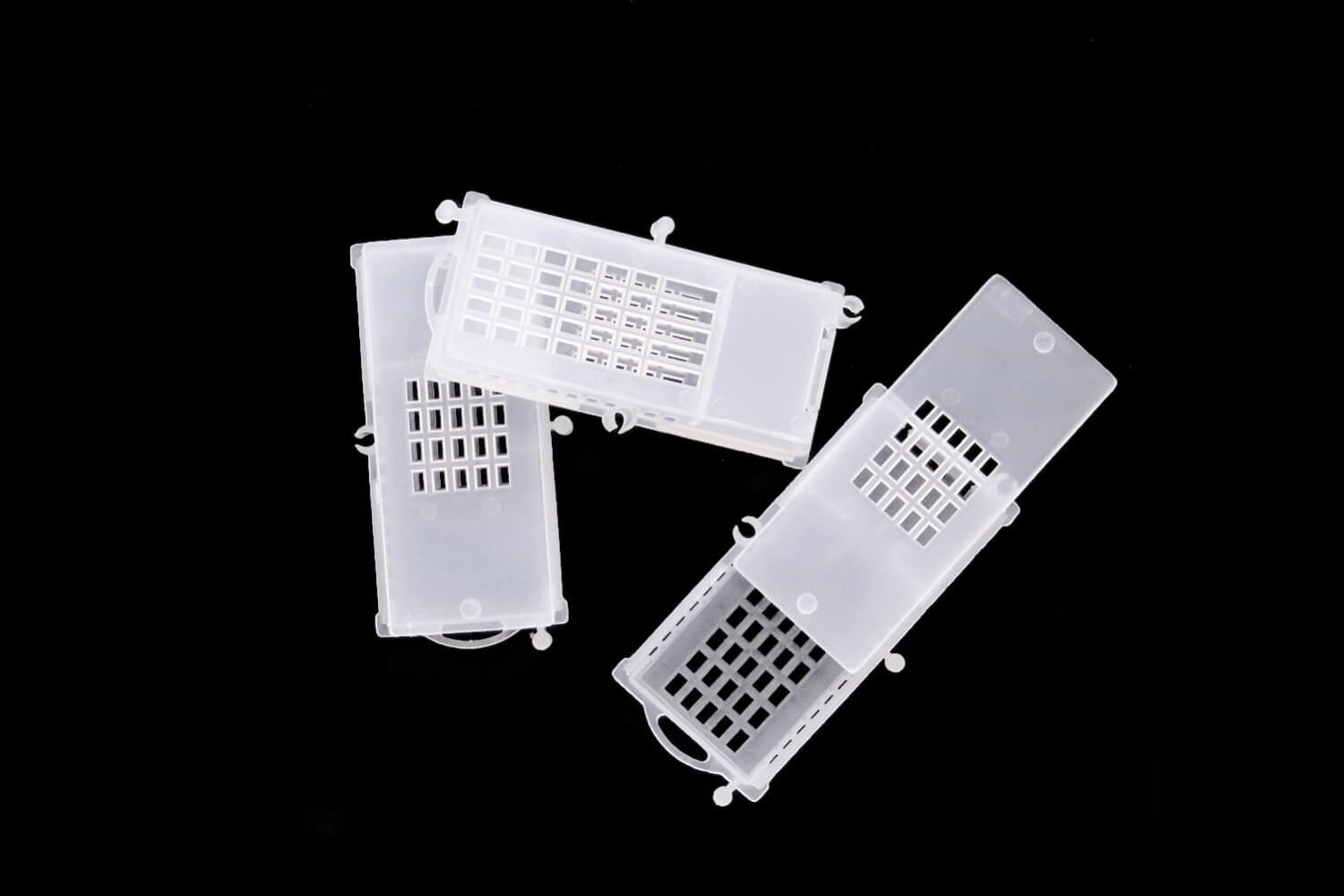 Clear lid queen cage plastic - pack of 10